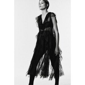 ZARA STUDIO LIMITED EDITION LACE MIDI DRESS